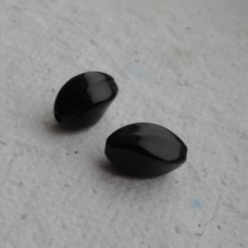 Acrylic ~ Black Faceted Rice