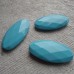 Acrylic ~ Long Faceted Oval 