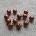 Acrylic ~ 12mm Round Bronze Beads