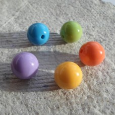 Acrylic ~ 14mm Round in Assorted Colours