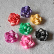 Polymer Clay ~ 20mm Roses in Assorted Colours