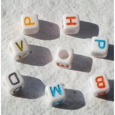 Acrylic ~ Letter Cubes Assorted