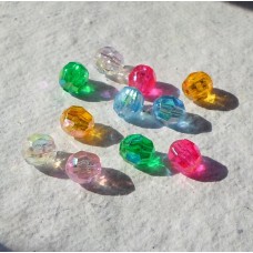 Acrylic ~ 8mm Faceted Assorted 