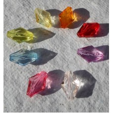 Acrylic ~ Transparent Long Diamonds