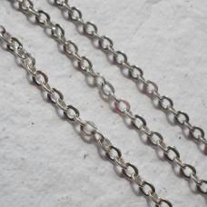 Continuous Chain ~ Silver Plated Trace Chain