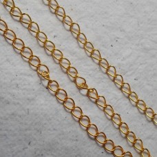 Continuous Chain ~ Gold plate Curb 