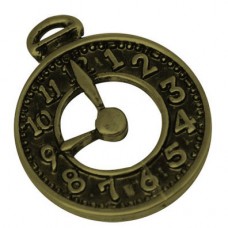 Antique Bronze Charm ~ Clock Face