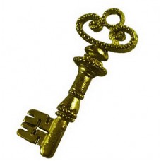 Antique Bronze Charm ~  Fancy Key
