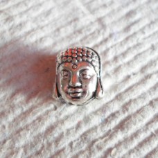 Silver Plate ~ Buddha Head Charm