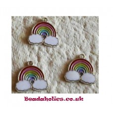 Enamelled Charms ~ Rainbow