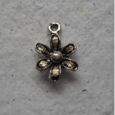 Antique Silver Charms ~ Flower