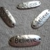 Believe ~ Charm in Bronze and Silver