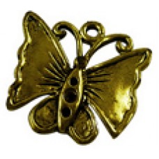 Antique Bronze Charm ~ Butterfly