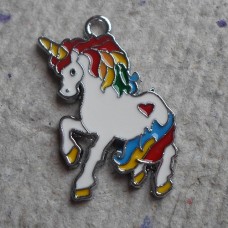 Enamelled Charms ~ Unicorn