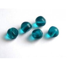 Czech Glass 10mm Transparent Cyan