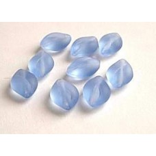 Czech Glass ~ Sky Blue Puffed Oval 