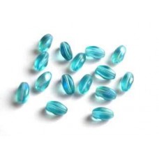 Czech Glass ~ Sea Green Bean 