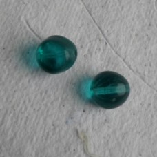 Czech Glass ~  Teal 10mm Round Beads