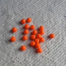 Czech Glass ~ 5mm Orange Balls