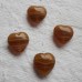 Czech Glass ~ 11mm Heart Beads In Various Colours