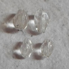 Czech Glass ~ Faceted Clear Drops