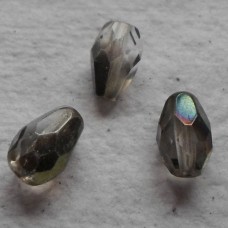 Czech Glass ~ Faceted Two Toned Drops