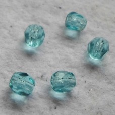 Czech Glass ~ Faceted Turquoise 