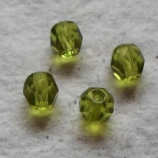 Czech Glass ~ Faceted Sage 