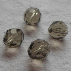 Czech Glass ~ Faceted Grey 