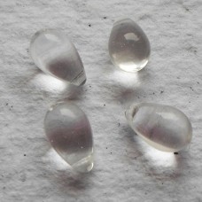 Czech Glass ~ Clear Drop