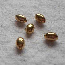 Plated Metal Melon Beads