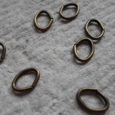Antique Bronze 7x5mm Oval Jump ring