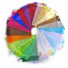 Organza Bags ~ Plain Assorted colours