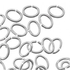 Silver Plated Oval Jump rings