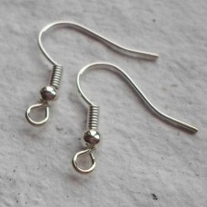 Fish Hook Ear wires in various finishes
