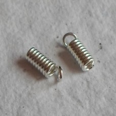 Silver Plated Small Springs x 10