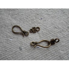 Antique Bronze ~ Hook Clasp