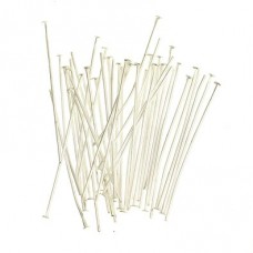 Silver plated headpins