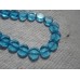 Glass bead ~ 10mm Transparent Disc Bead