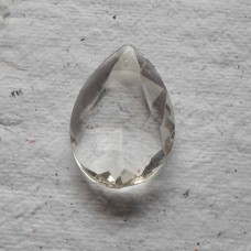 Vintage Lead crystal Faceted Drop