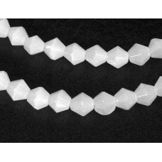 Glass beads ~ Bicone White