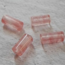 Cherry Quartz Tube Beads