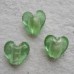 Glass Beads ~ Silver lined Hearts