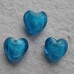 Glass Beads ~ Silver lined Hearts