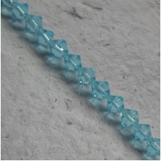 Glass beads ~ Bicone Aqua