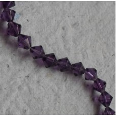 Glass beads ~ Bicone Purple