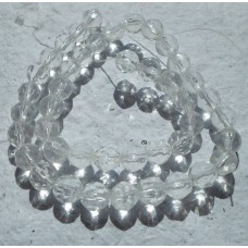 Glass beads ~ Faceted Round Clear