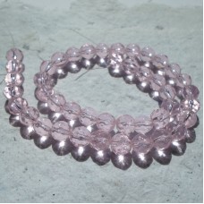 Glass beads ~ Faceted Round Pink