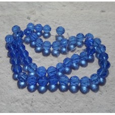 Glass beads ~ Faceted Round Royal Blue
