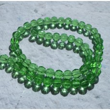 Glass beads ~ Faceted Round Green